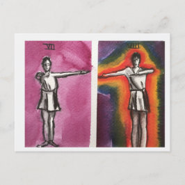 Postal CARTÃO DE POSTO DE MOVIMENTOS DE DANÇA Vii,VIII DA