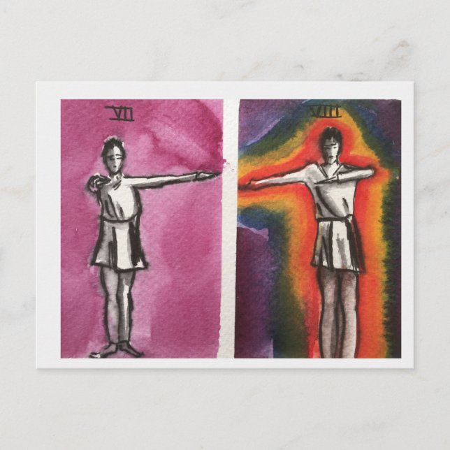 Postal CARTÃO DE POSTO DE MOVIMENTOS DE DANÇA Vii,VIII DA (Frente)