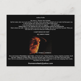 Postal Cartão de posto de Perfil de Autores