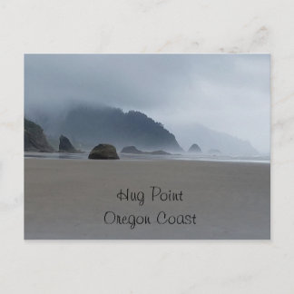 Postal Cartão de Posto de Praia Costeira do Oregon Hug Po