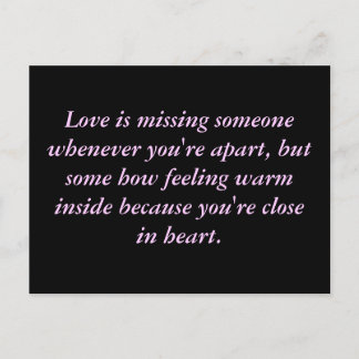 Postal Cartão de Posto de Relação de Longa Distância