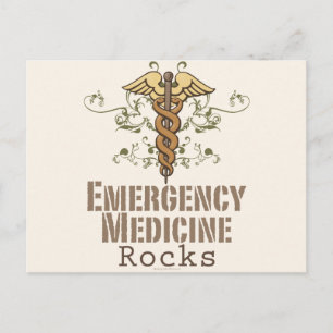 Postal Cartão de Posto de Rocks de Medicina de Emergência