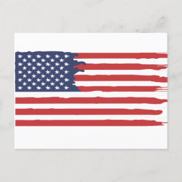 Postal Cartão de Posto de Sinalizador Americano