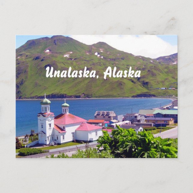 Postal Cartão de posto de Unalaska, Alaska (Frente)