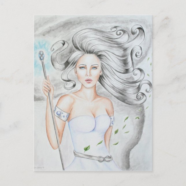 Postal Cartão de posto Deusa Aérea (Frente)