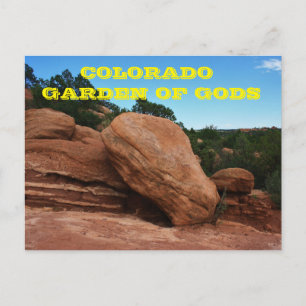 Postal Cartão de Posto do Colorado Garden of Gods