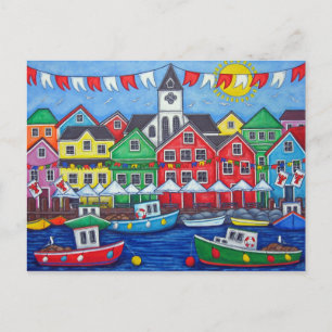 Postal Cartão de Posto do Festival da Cidade Natal