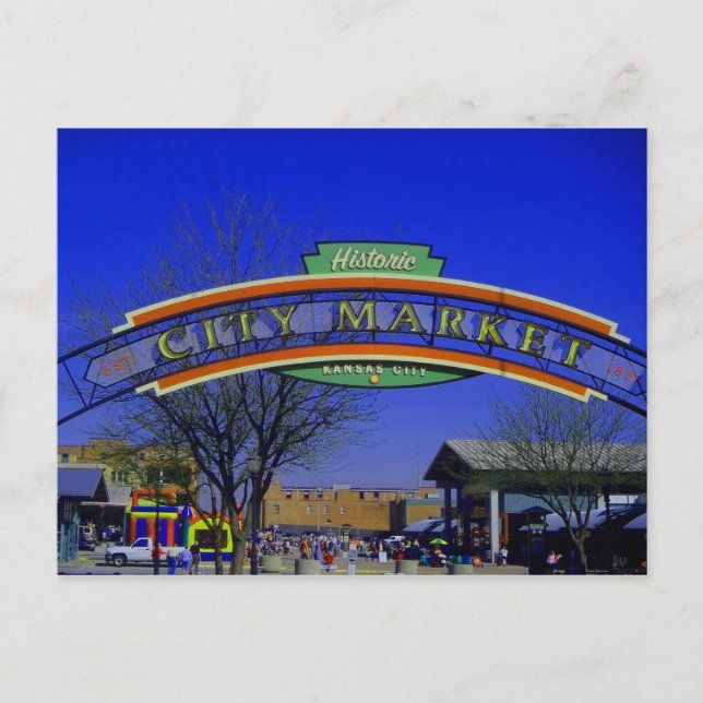 Postal Cartão de posto do Mercado da Cidade (Frente)