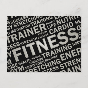 Postal Cartão de Posto do Personal Trainer ou do Centro