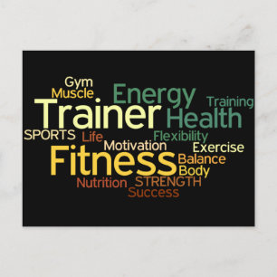Postal Cartão de Posto do Personal Trainer ou do Centro