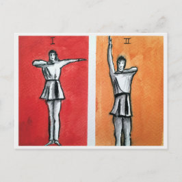 POSTAL CARTÃO DE POSTO DOS MOVIMENTOS DE DANÇA I,II, RÍTM