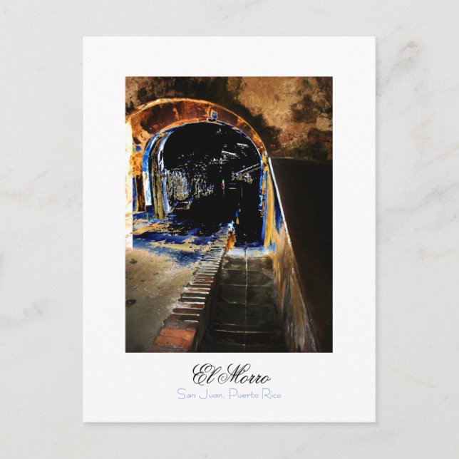 Postal Cartão de Posto El Morro Porto Rico A1 (Frente)