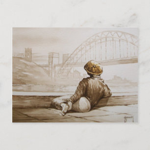 Postal Cartão de Posto Geordie Daydre