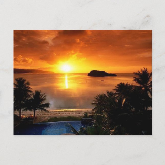 Postal Cartão de Posto Guam (Frente)