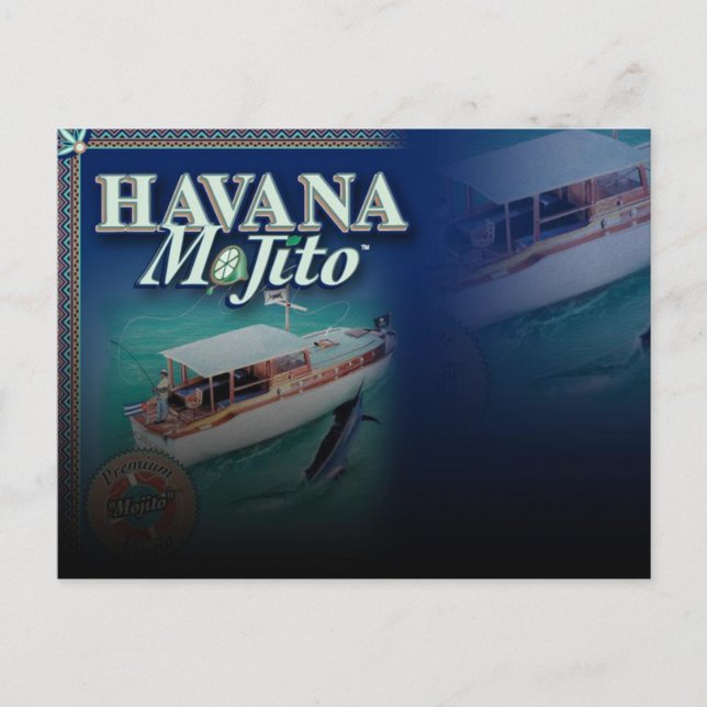 Postal Cartão de Posto Havana Mojito (Frente)