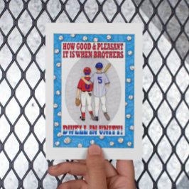 Postal Cartão de Posto Inspiracional Brothers Unity