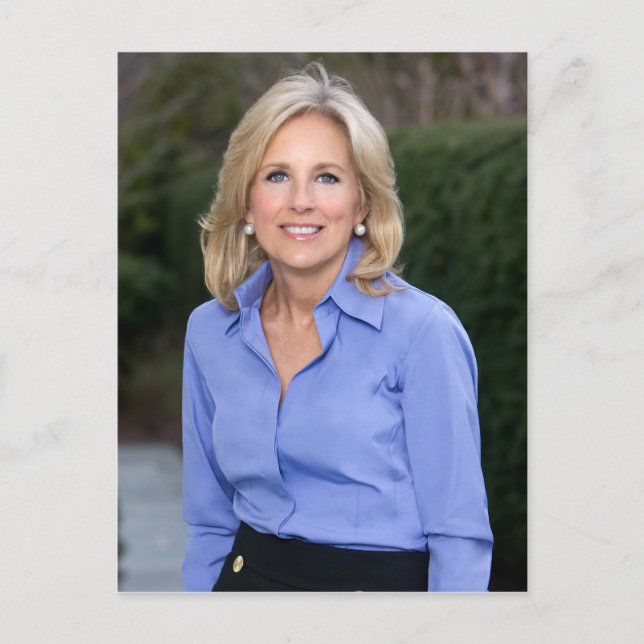 Postal Cartão de Posto Jill Biden (Frente)