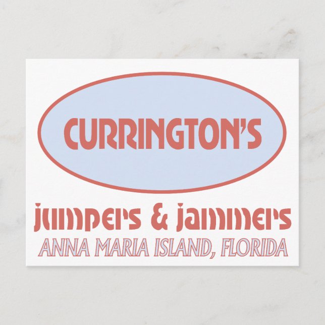 Postal Cartão de posto Jumpers e Jammers (Frente)