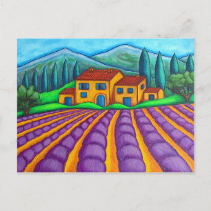 Postal Cartão de Posto Les Couleurs de Provence