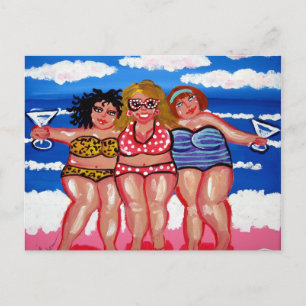 Postal Cartão de Posto Martini Beach Divas de Melhores Am
