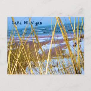 Postal Cartão de Posto Michigan Dune Grass