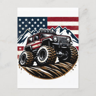 POSTAL CARTÃO DE POSTO MONSTER TRUCK