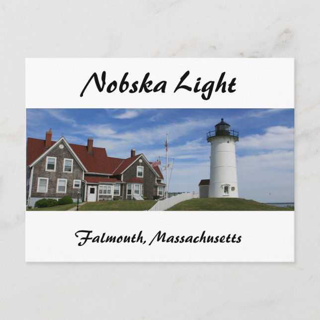 Postal Cartão de Posto Nobska Lighthouse (Frente)
