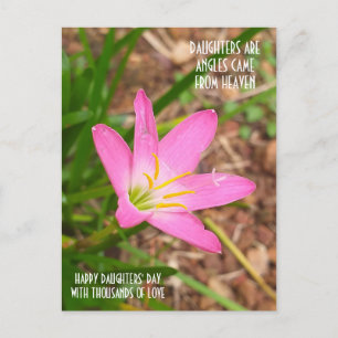 Postal CARTÃO DE posto PARA FILHAS DIA