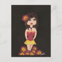 Cartão de Posto para Garota Quântica Cutie