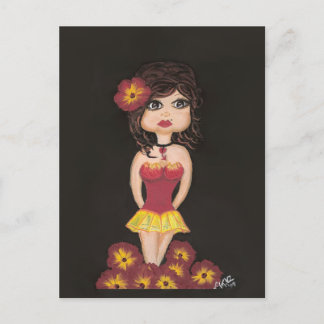 Postal Cartão de Posto para Garota Quântica Cutie