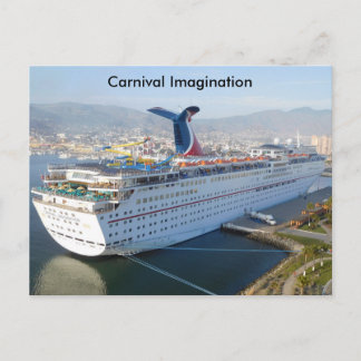 Postal Cartão de Posto para navios de cruzeiro de carnava