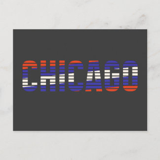 Postal cartão de posto patriótico chicago