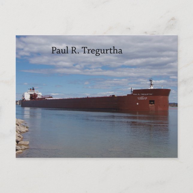 Postal Cartão de posto Paul R. Tregurtha (Frente)