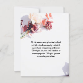 Postal Cartão de Posto personalizado para a Esposa do Pas