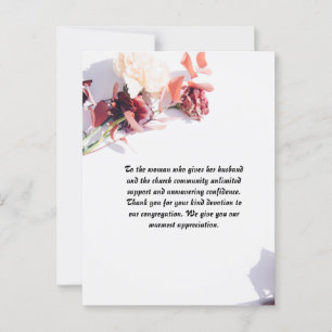 Postal Cartão de Posto personalizado para a Esposa do Pas