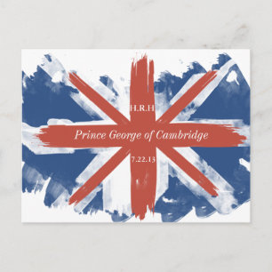 Postal Cartão de Posto Príncipe George de Cambridge Souve