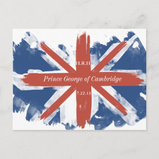 Postal Cartão de Posto Príncipe George de Cambridge Souve