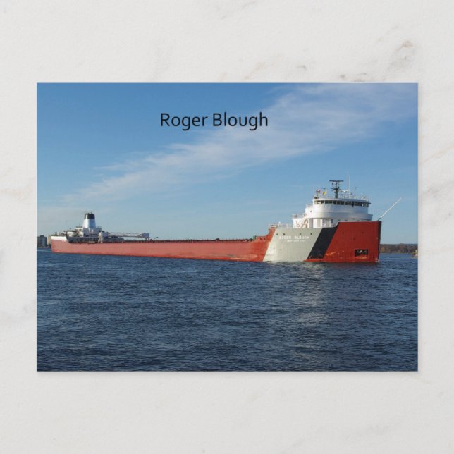 Postal Cartão de posto Roger Blough (Frente)