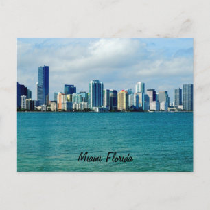 Postal Cartão de Posto Skyline Miami
