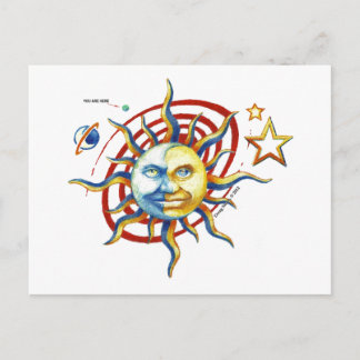 POSTAL CARTÃO DE POSTO SUN-MOON