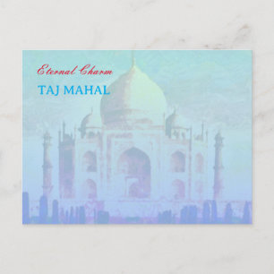 Postal cartão de posto Taj mahal indiano