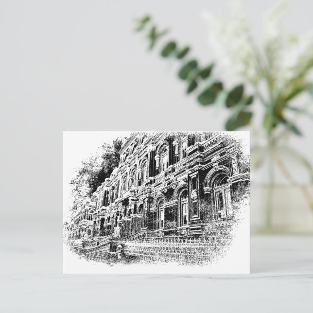 Postal Cartão de posto, Tamanho: Cartão-Postal Padrão, Pa (Em pé/Frente)