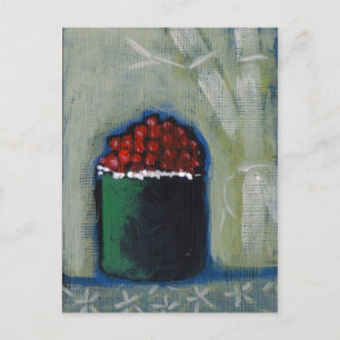 Postal Cartão de Posto Tobiko Sushi por Campbell Jane