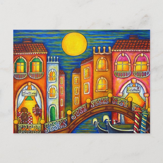 Postal Cartão de Posto Venice Soiree (Frente)