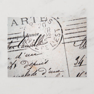 Postal Cartão de Posto Vintage Paris, Cher Camille..
