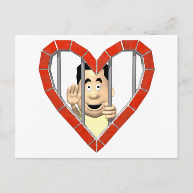Postal Cartão de Prisioneiro do Amor (Frente)