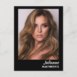 Postal Cartão de Promoção de Talento | Foto e Logotipo Pe