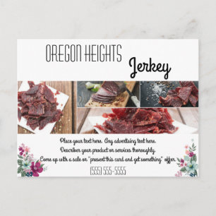 Postal Cartão de propaganda de negócios Flores Tropicais 