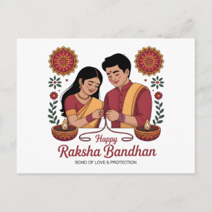 Postal Cartão de Raksha Bandhan