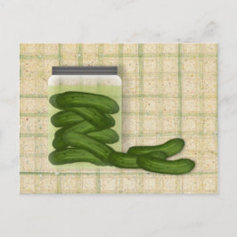 Postal Cartão de recebimento de picles